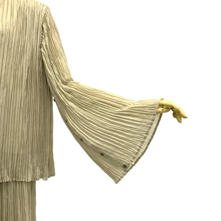 22SS HYKE ハイク RANDOM PLEATED TOP&SKIRT プリーツブラウス 