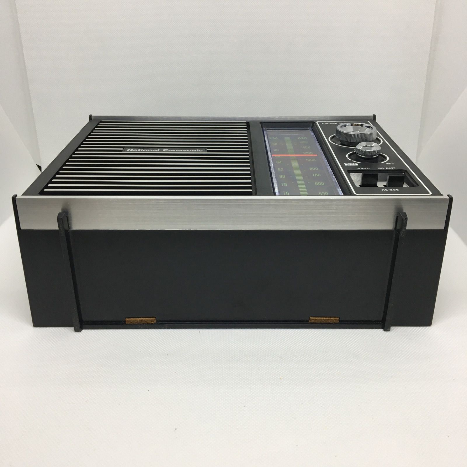 動作品】美品 National Panasonic RE-695 AM/FM 2バンド 卓上型ホーム