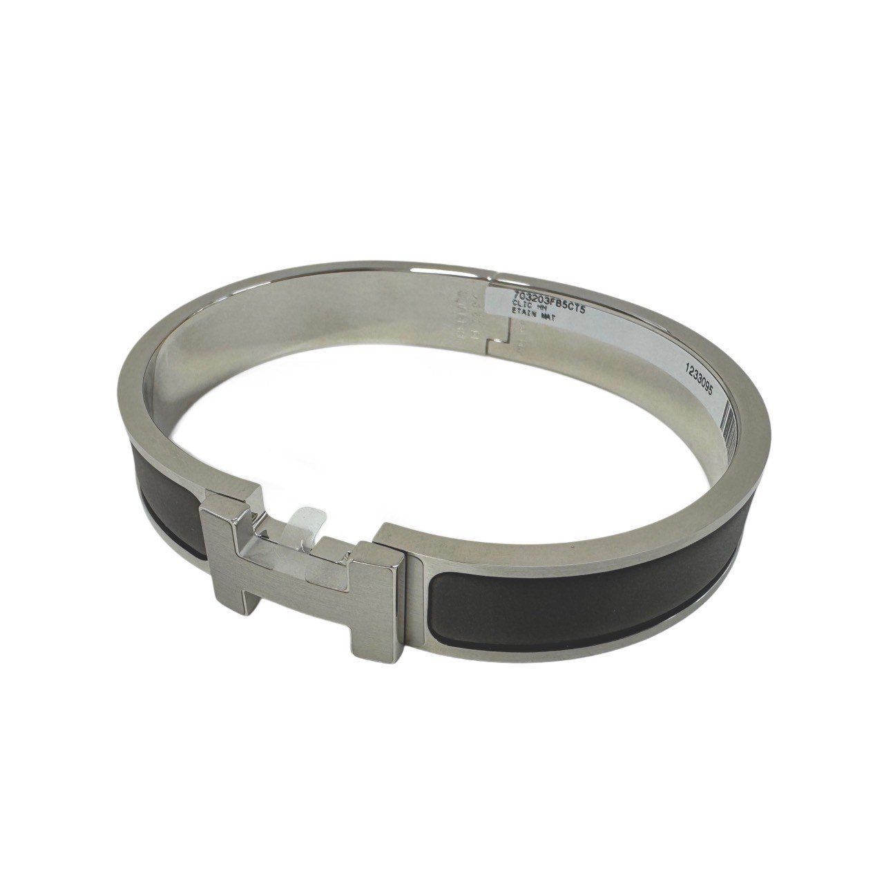 ♥ HERMES エルメス Clic HH T5 クリックHHブレスレット Etain エタン palladium plated シルバー ブレスレット