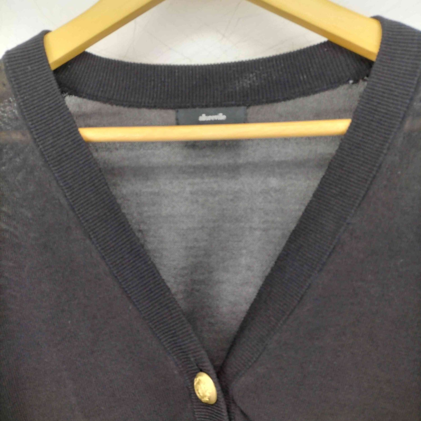 allureville(アルアバイル) シアーコイルヤーンカーディガン レディース  2 中古 古着 0344 シアーコイルヤーンカーディガン | allureville (Women