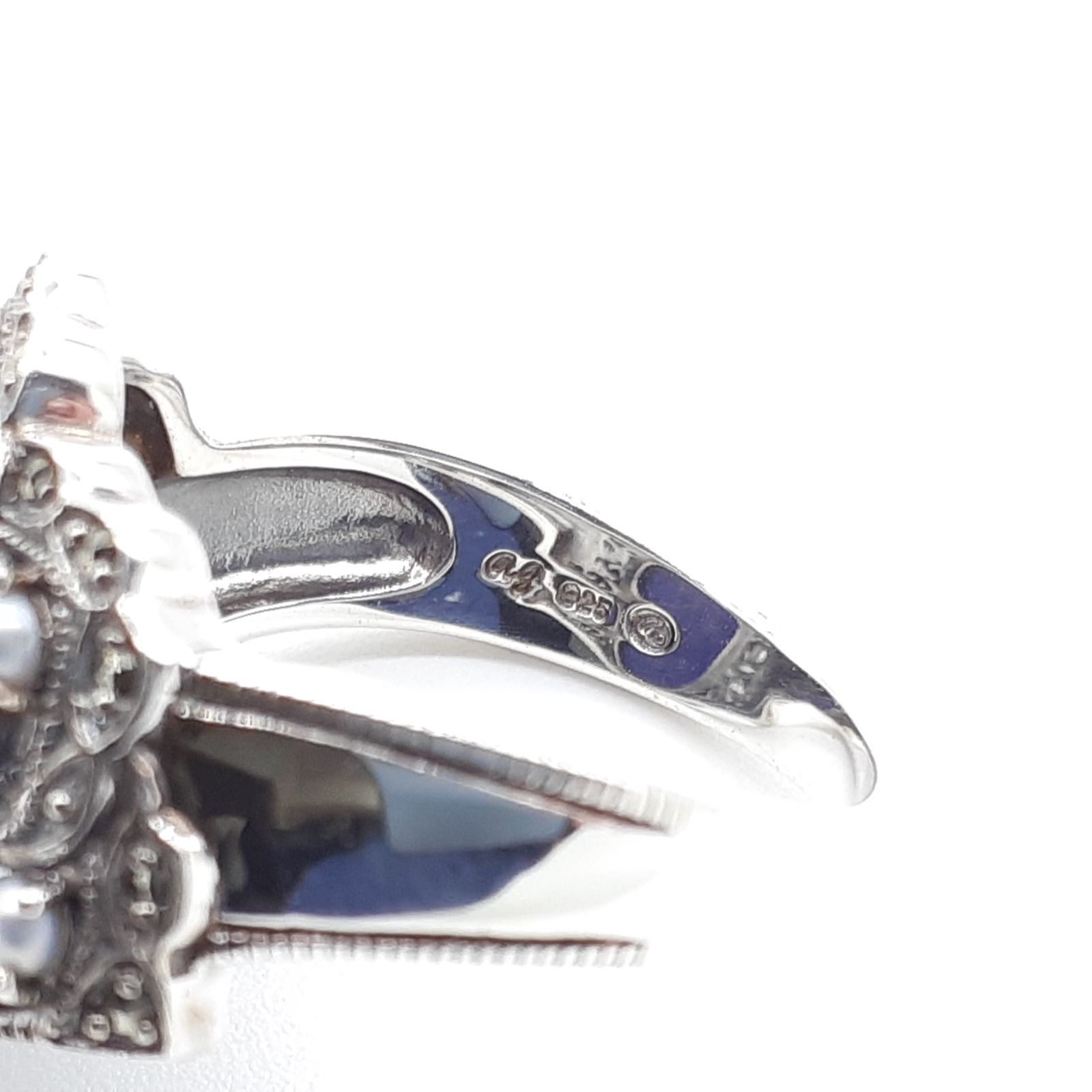 碌山 ロクザン ROKUZAN リング SILVER 925 シルバー ラピスラズリ 