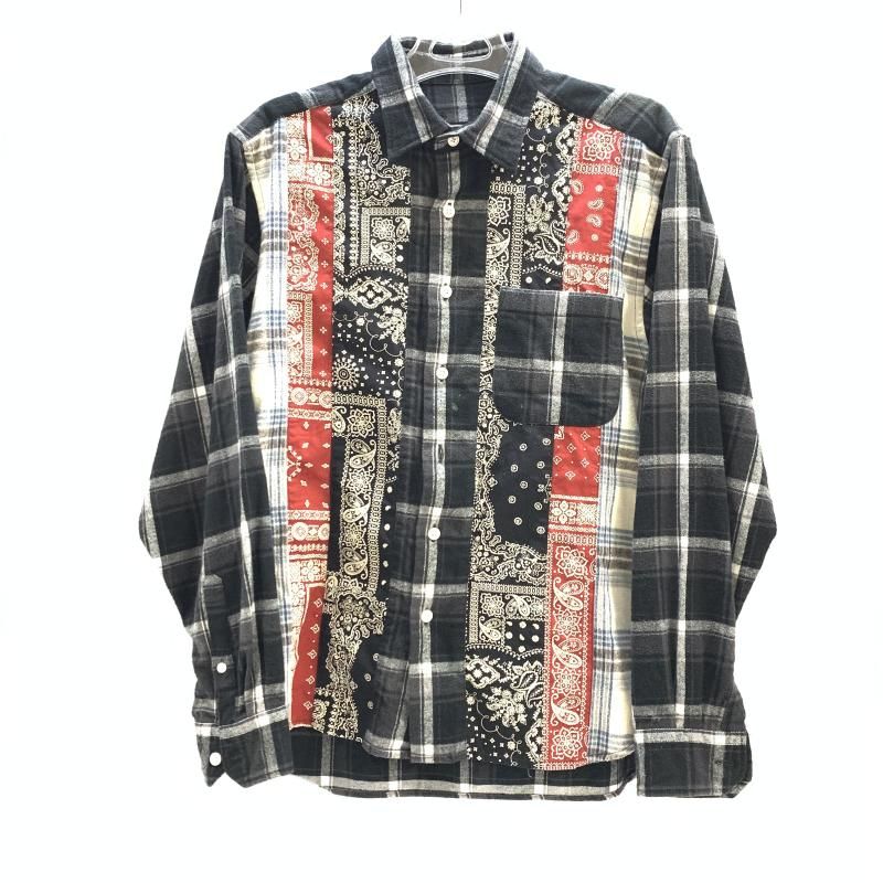 SOPH.NET ERTICAL PANELED REGULAR COLLAR BIG SHIRT S SOPH-222025 92