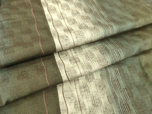 平和屋着物▽上質な紬　単衣　幾何学間道　正絹　逸品　DAAS0437az 平和屋着物▽上質な紬 単衣 間道 正絹 逸品 未使用 DAAS0436az - メルカリ