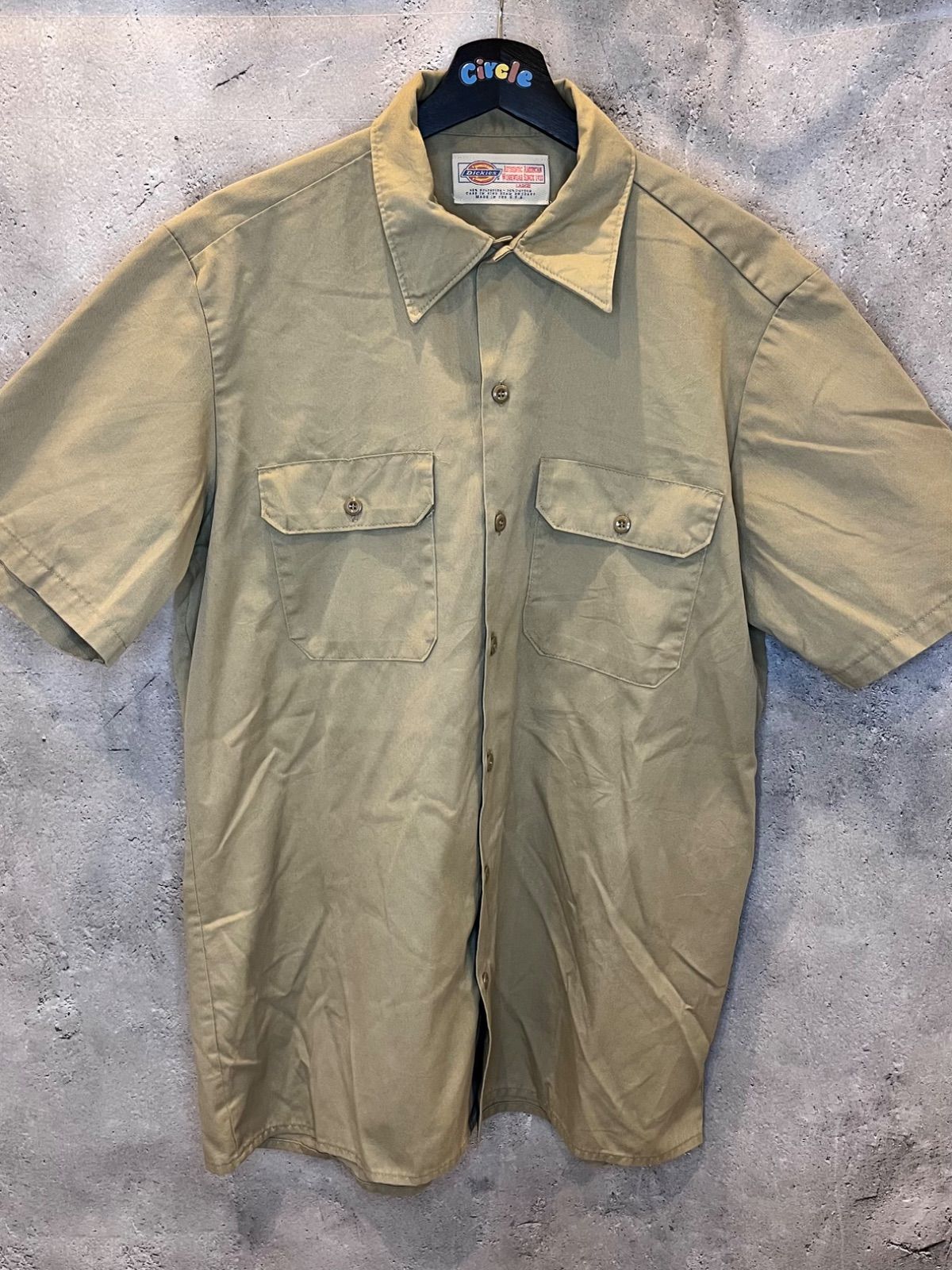 Dickies キャメルワークシャツ SM088