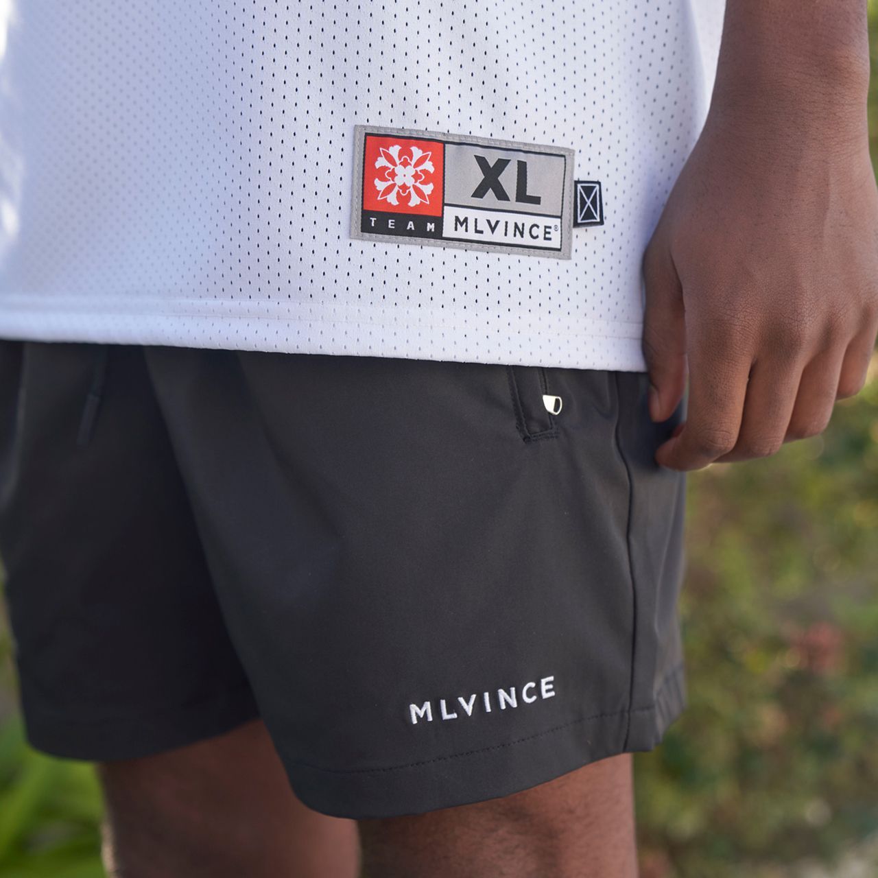 MLVINCE メルヴィンス LIMONTA CLASSIC LOGO SHORTS BLACK