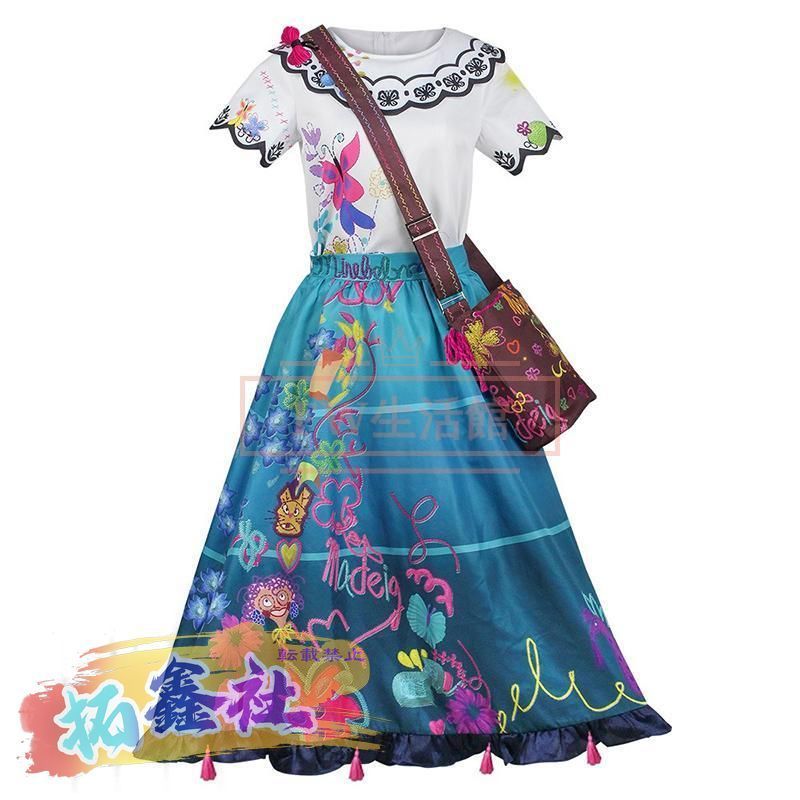 新品 ミラベルと魔法だらけの家 ミラベル コスプレ衣装 子供 新品 ミラベルと魔法だらけの家 ミラベル コスプレ衣装 子供