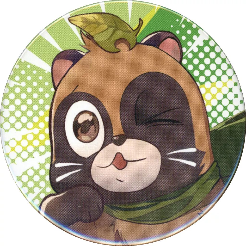 中古】バッジ・ピンズ うらたぬき(やまだぬき/ウインク) 缶バッジ