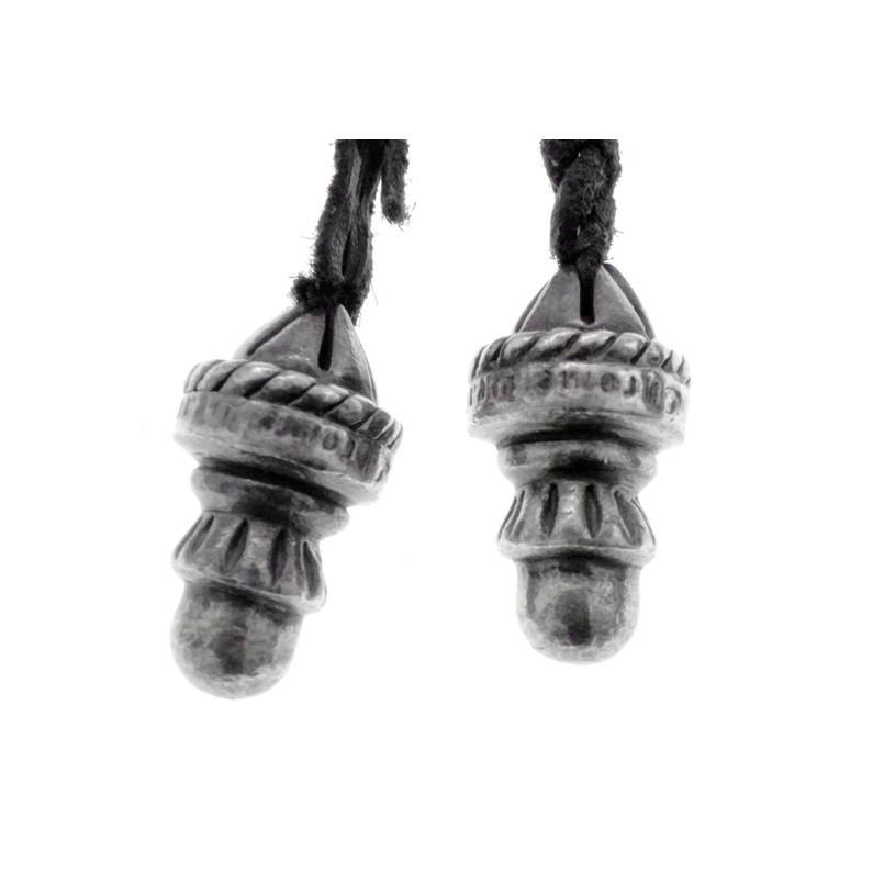 CHROME HEARTS クロムハーツ ネックレス ボロチップ レザー クロムハーツ ペンダント/ネックレス（Chrome Hearts）タイニー