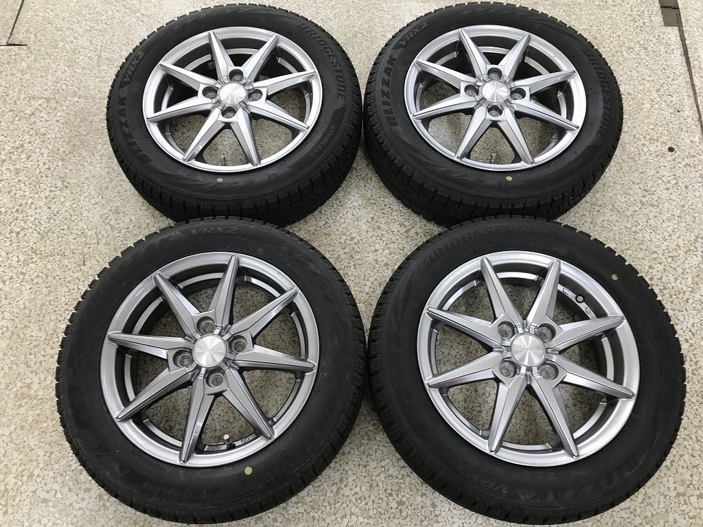 ◎イボ残 9.5分山保証 23年製 VRX2 155 65R14 傷少 14inc 4.5J 45 100 4H 即使用可 個人宅OK 4本 検 スペーシア N-BOX タント