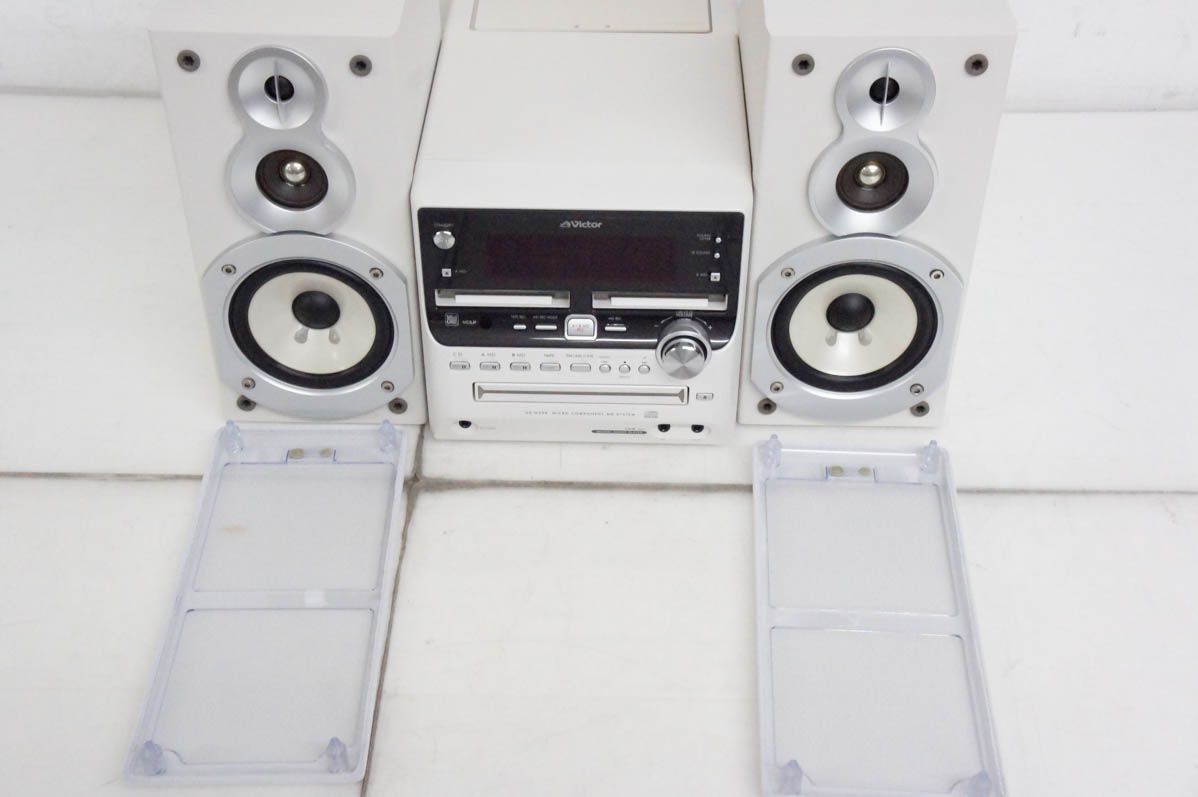 【中古】JVC Victorビクター マイクロコンポーネントMDシステム CD／W-MD／カセットテープ MDLP対応 UX-W500 中古】JVC Victorビクター マイクロコンポーネントMDシステム CD