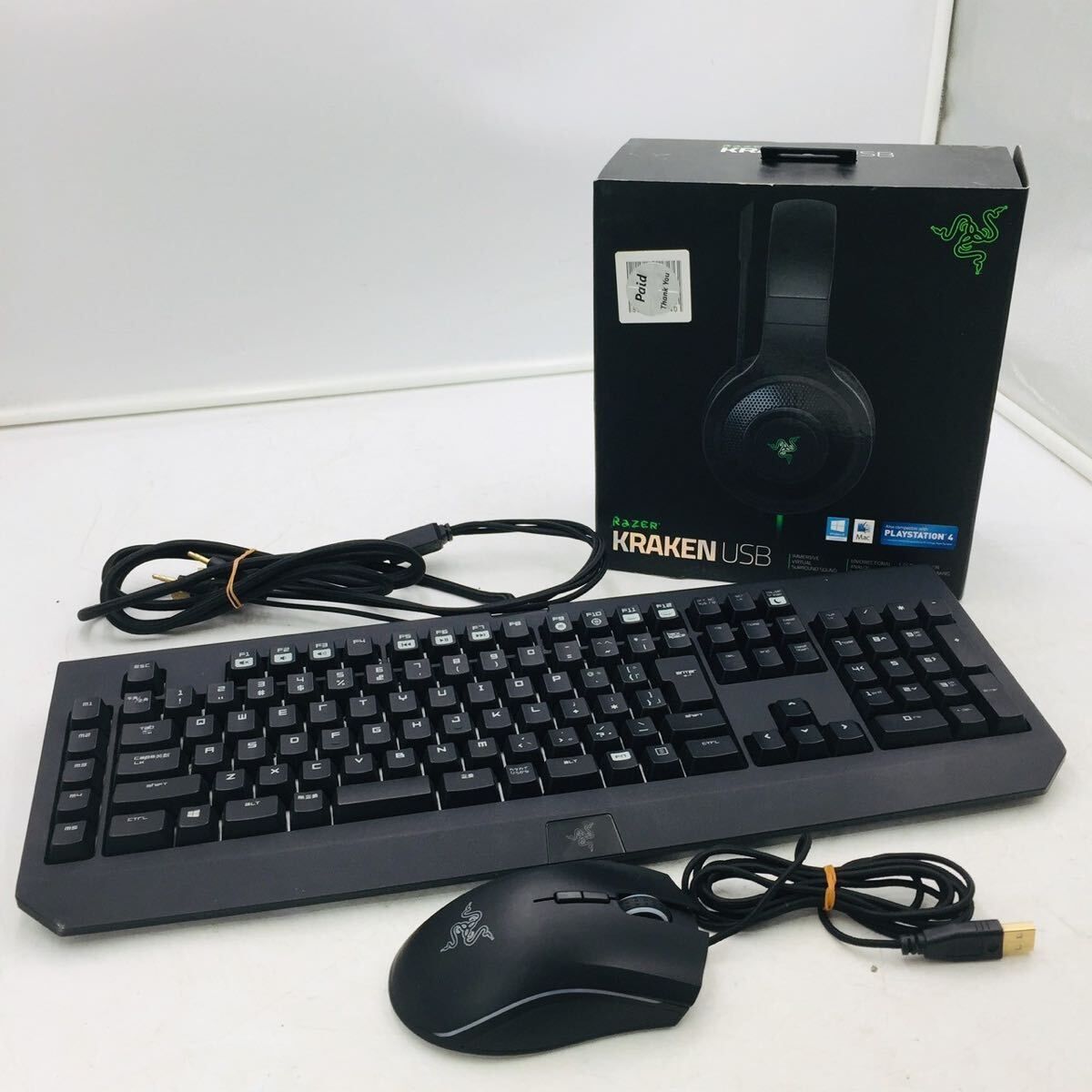 ❗️✨3点セット✨❗️】RAZER ゲーミングデバイスまとめ売り ヘッド 