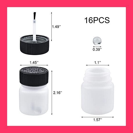 【スタッフおすすめ！】CRAFFANCY 16のPC ブラシとミキシングボールでタッチアップボトルをペイントする, 車用ペイントアプリケーターボトルを修正, モデルとホビーペインティング-30mlの液体容量