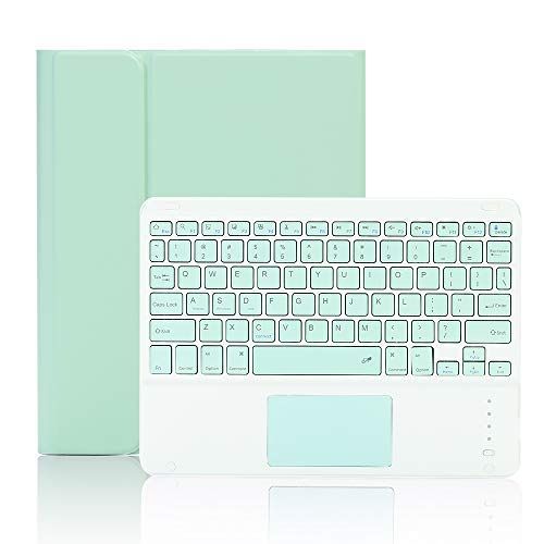 iPad Pro11_ミントグリーン iPad Pro11キーボードケース iPad Pro11 2022第四世代/2021第三世代/2020第二世代/2018第一代世代 通用Blueoothキーボードカバー タッチパッド搭載 分離式 Apple pencil