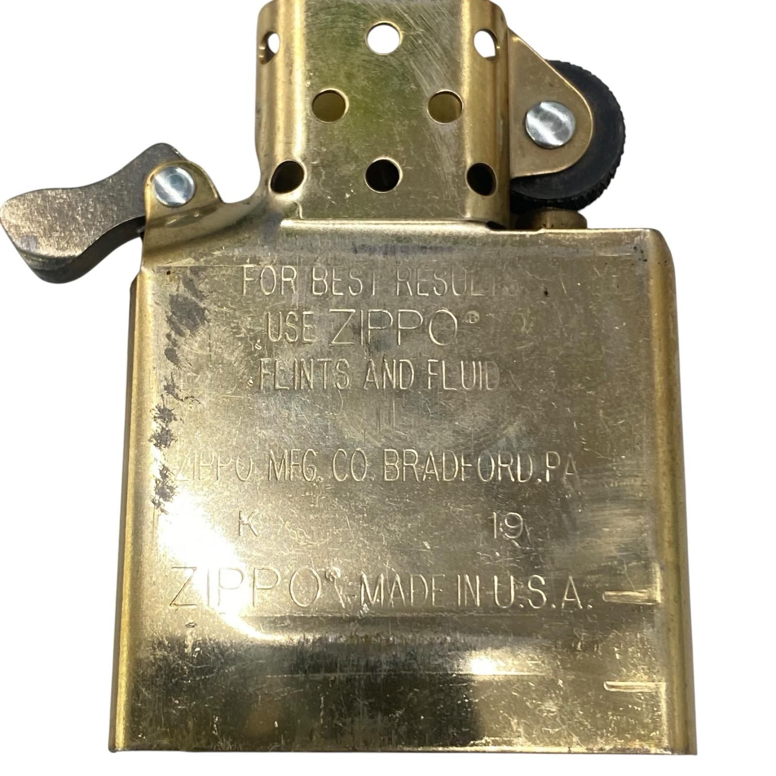 170590 現状品 ZIPPO ジッポ ZIPPO アーマー SOLID BRASS 2020年 真鍮
