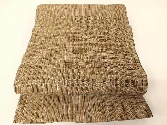 平和屋着物＊夏物 八寸名古屋帯 縞 長尺 麻 AABA2542np