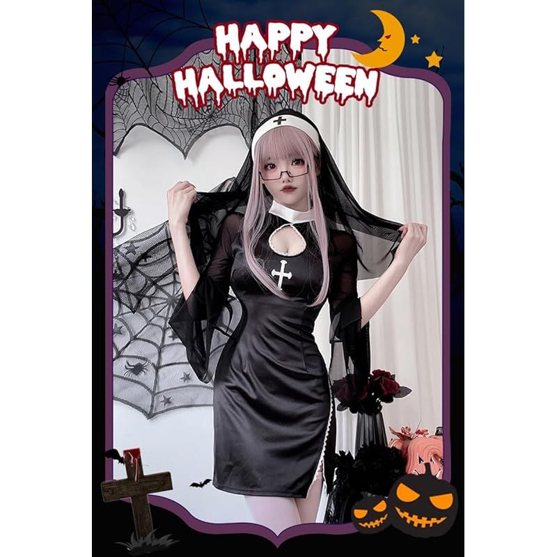 シダーエイト] 修道女 胸あき セクシー コスチューム ハロウィン