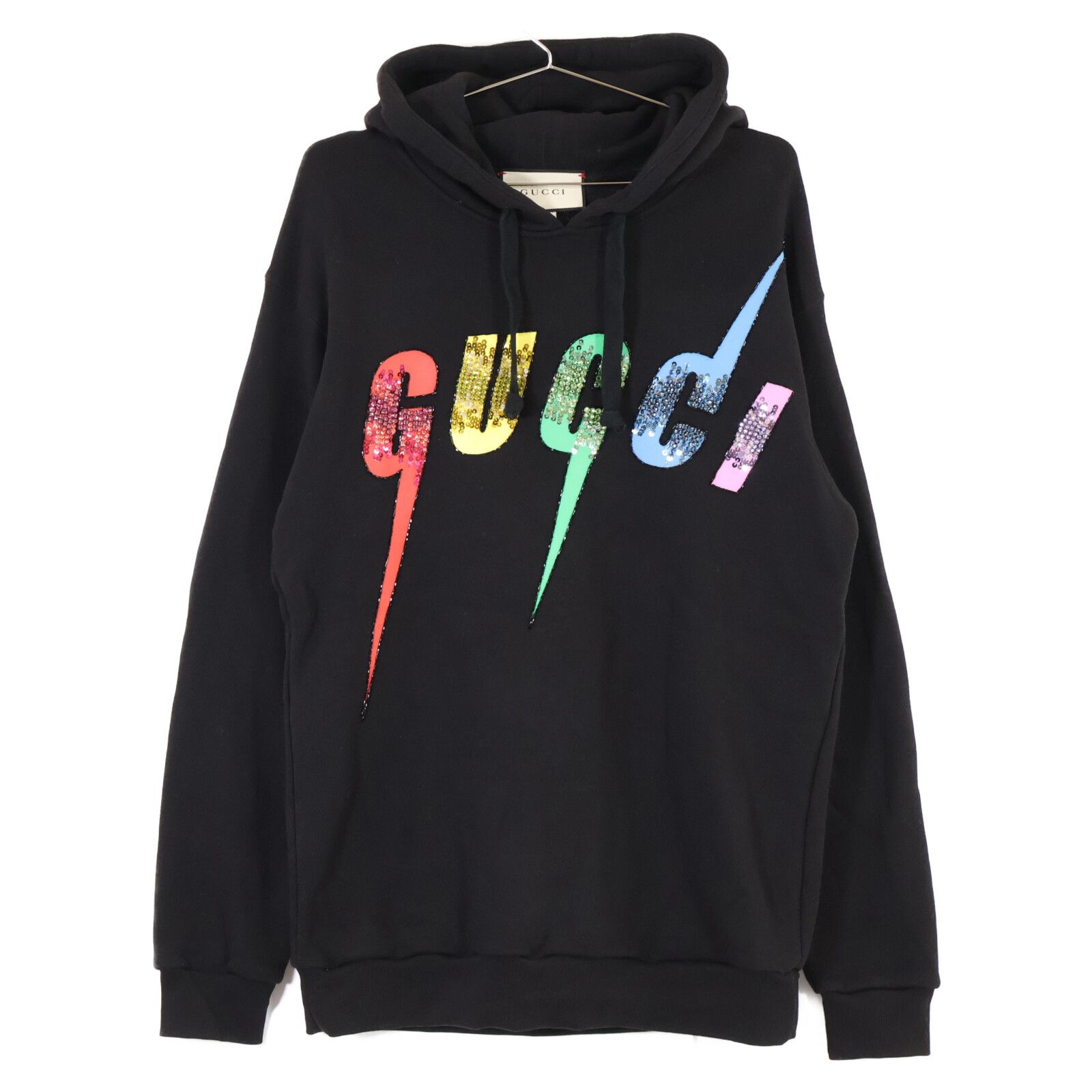GUCCI グッチ 正規 スター スパンコール ロゴ キラキラパーカー