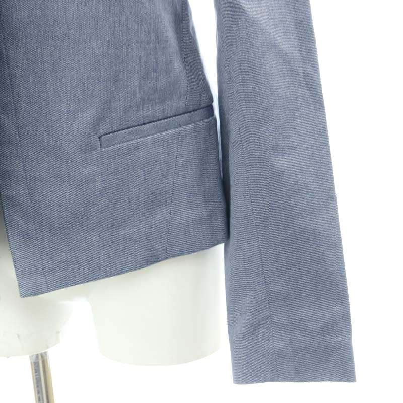 セオリー theory コットン ノーカラージャケット 前開きトッパー 0 S  