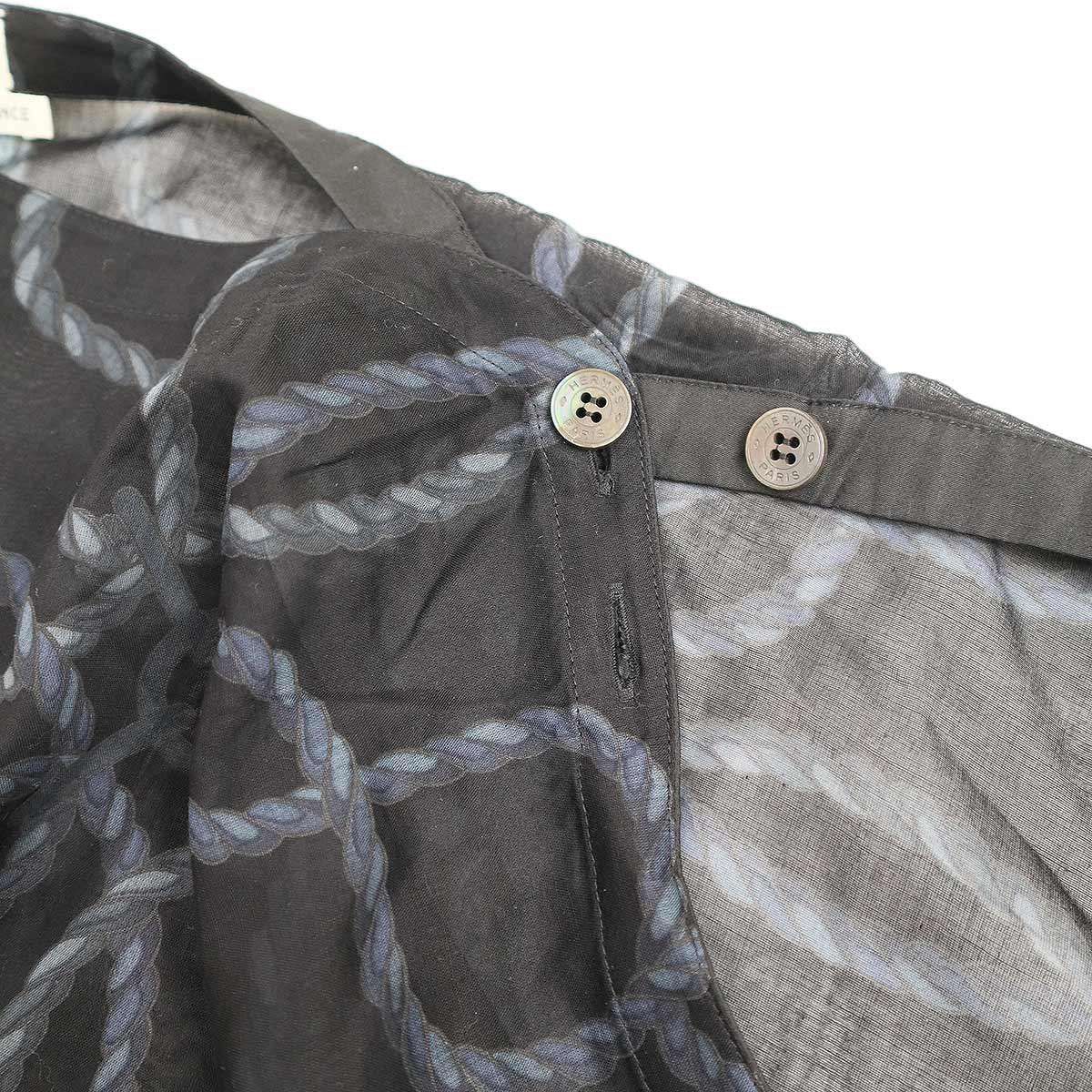 HERMESエルメス　ロープ柄ポンチョ エレガント*エルメス*HERMES*ポンチョ*ケープ*Poncho Camail