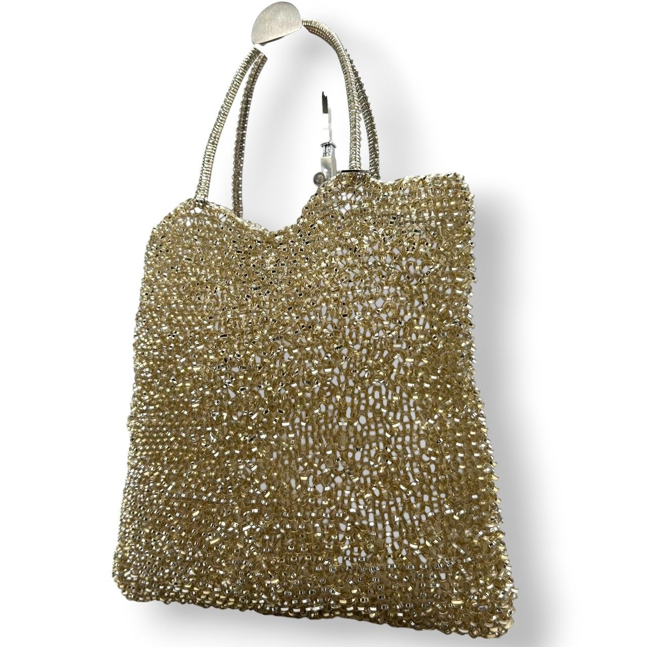 アンテプリマ ワイヤーバッグ スタンダード スクエア ラージ ゴールド