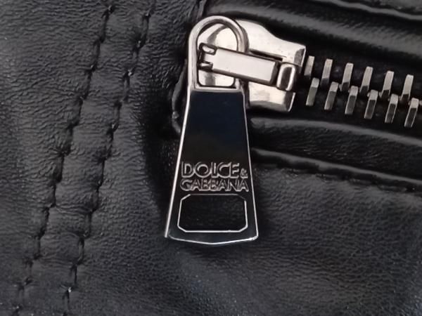 ブルゾン DOLCE ＆ GABBANA g9500l レザージャケット 48 ブラック