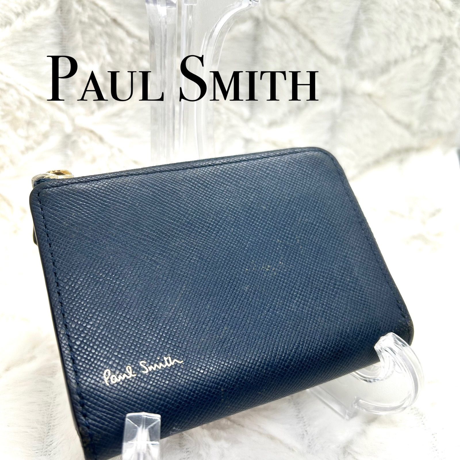 ポールスミス 小銭入れ ジップストローグレイン カードケース ミニ財布