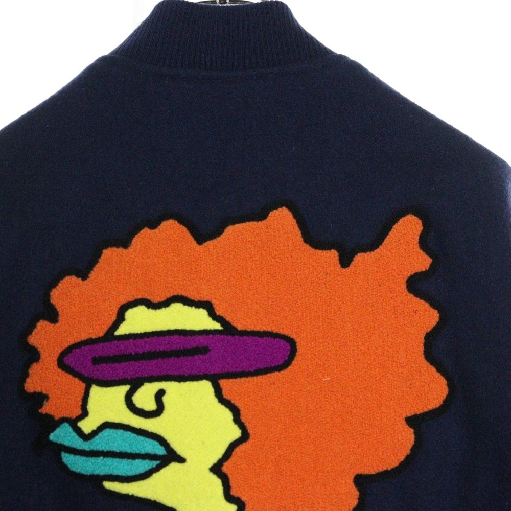 SUPREAM Gonz刺繍 スタジャン ネイビー SUPREAM Gonz刺繍 スタジャン ネイビー