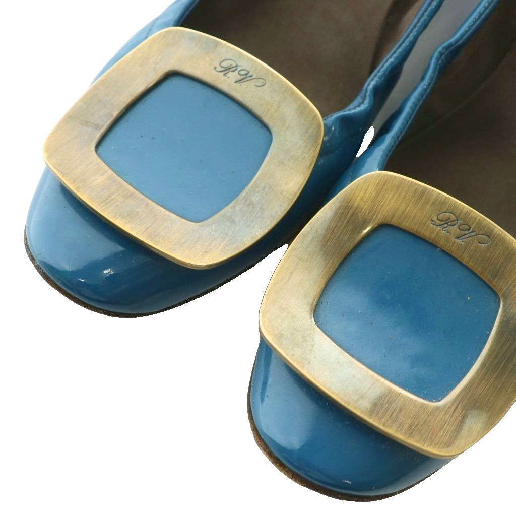 ロジェヴィヴィエ ROGER VIVIER パンプス エナメル ラウンドトゥ