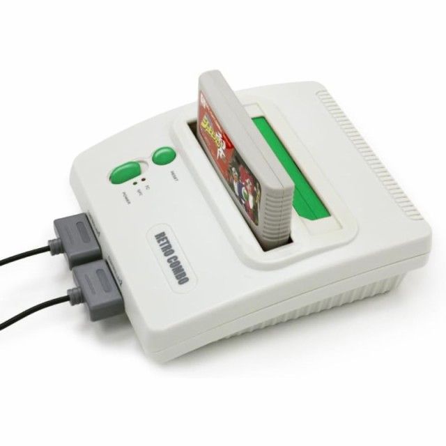 レトロゲーム機 スーパーファミコン レトロコンボGREEN ファミコン スーパーファミコン 互換機
