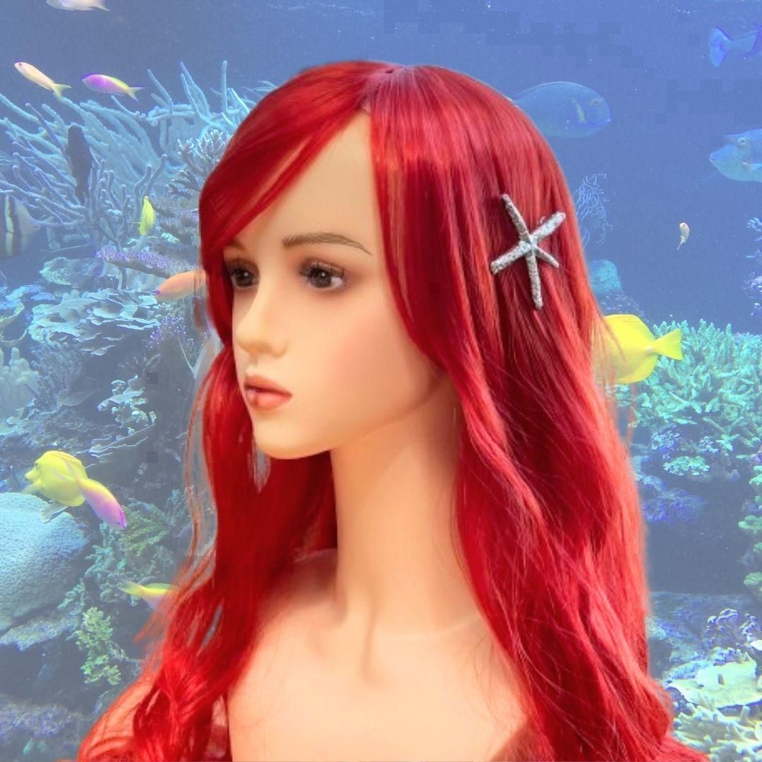 人魚姫 マーメイドウィッグロングハロウィン仮装コスプレ - メルカリ