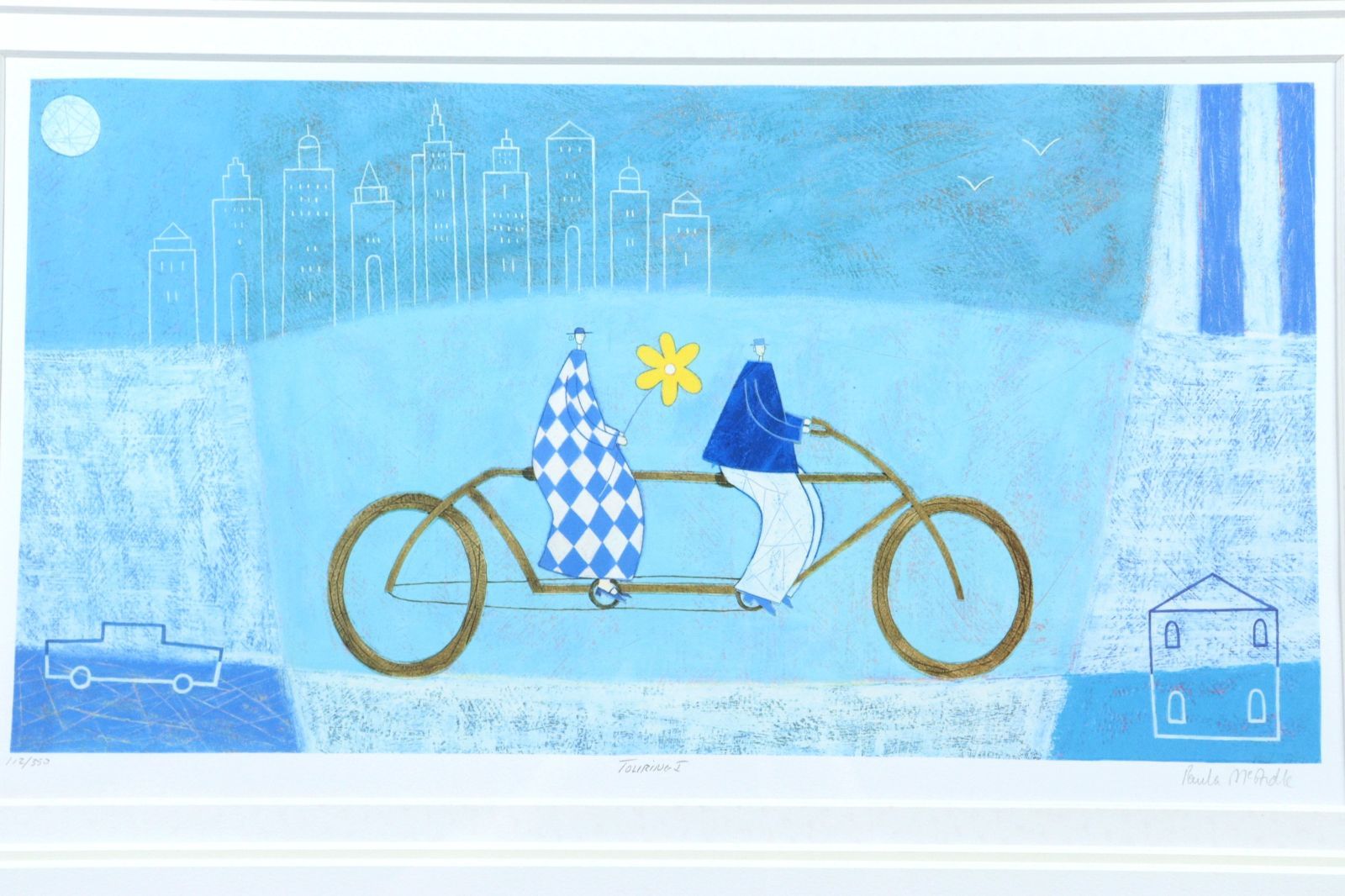 ポーラ マッカードル 絵 サイン付き 刷り技法 ミクスドメディア