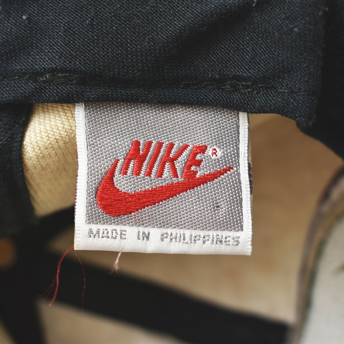 90s ヴィンテージ 銀タグ ナイキ NIKE スウッシュ ロゴ 刺繍 6パネル