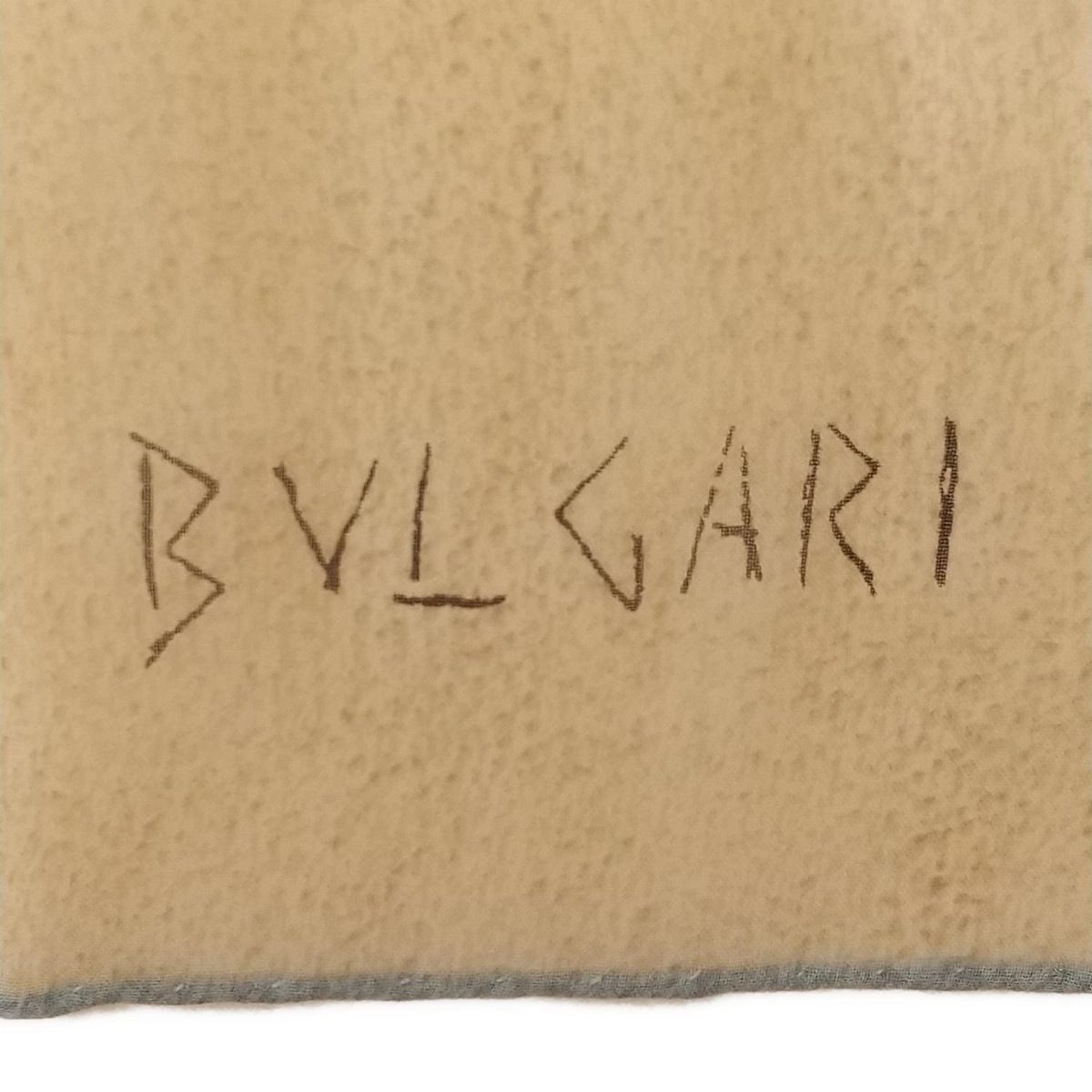 BVLGARI(ブルガリ) ストール(ショール)美品 - ベージュ×ライト