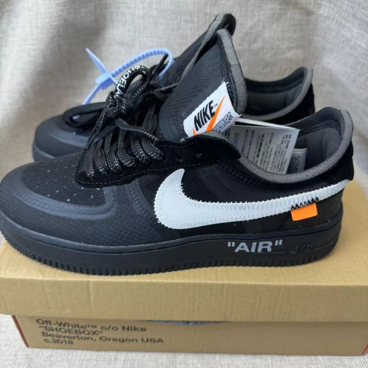 OFF—WHITE x Nike Air Force 1 Black White   スニーカー