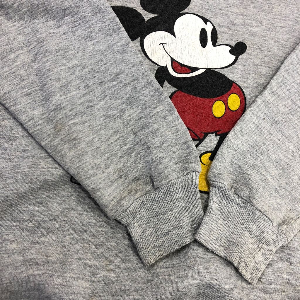 80年代　ミッキーマウス　スウェット Disney CASUALS グレー S 80s 80年代 ディズニー ミッキー ミッキーマウス │ヴィテージ