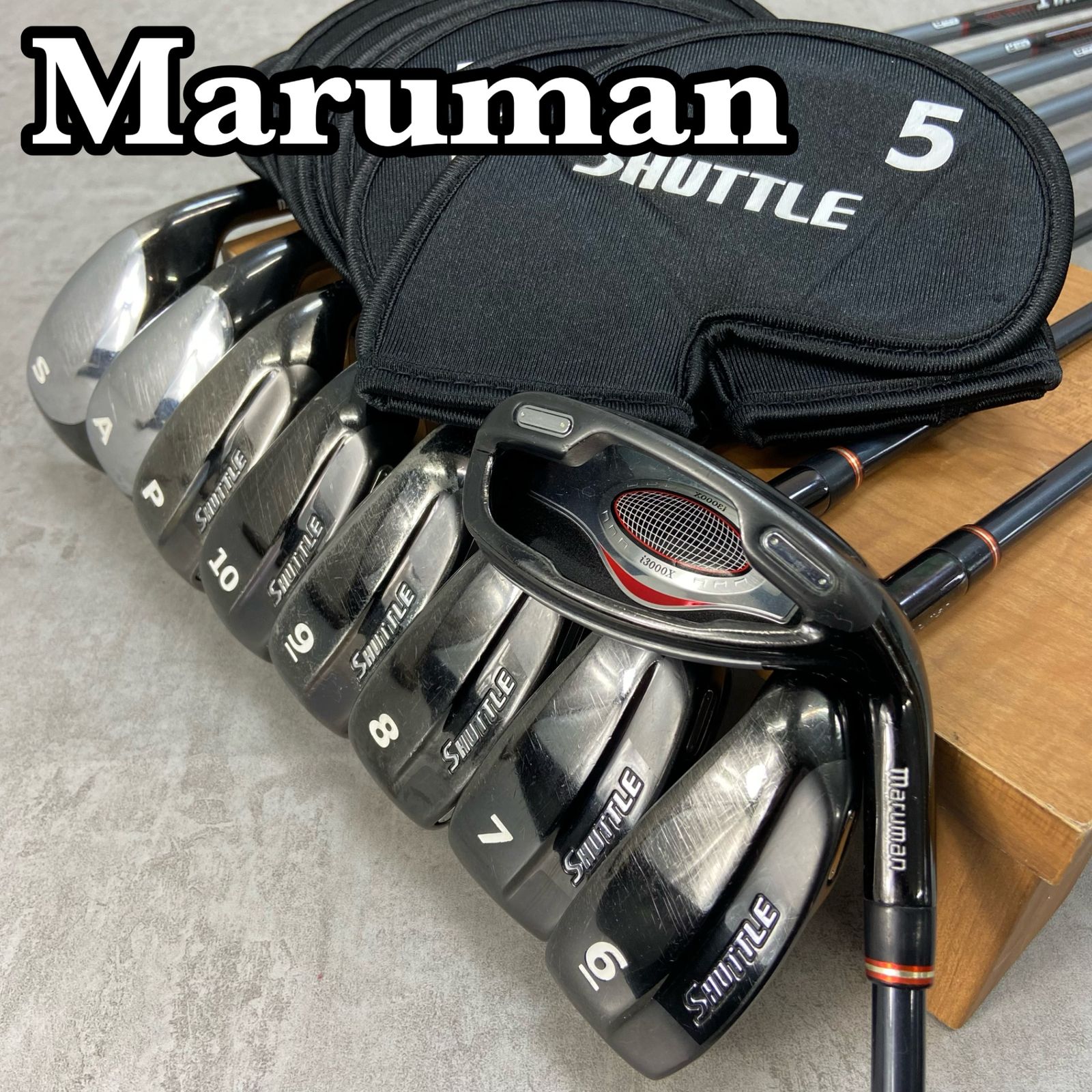 マルマン シャトル アイアンセット i3000X SHUTTLE i3000X 9S フレックスR 中古 Cランク 即決□アイアンセット ⁄ マルマン シャトルi3000X シャトルWLT TYPE