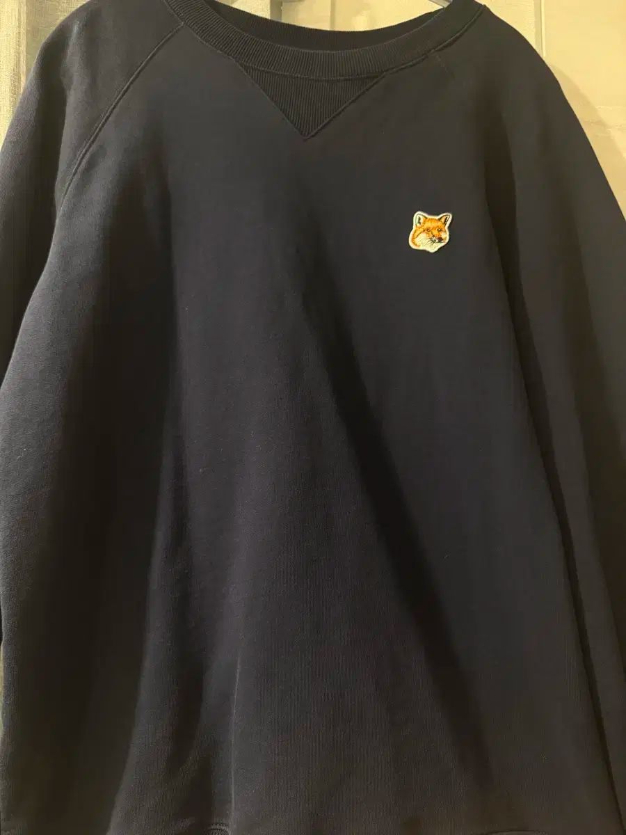 Maison Kitsuné メゾンキツネ ネイビー トレーナー S