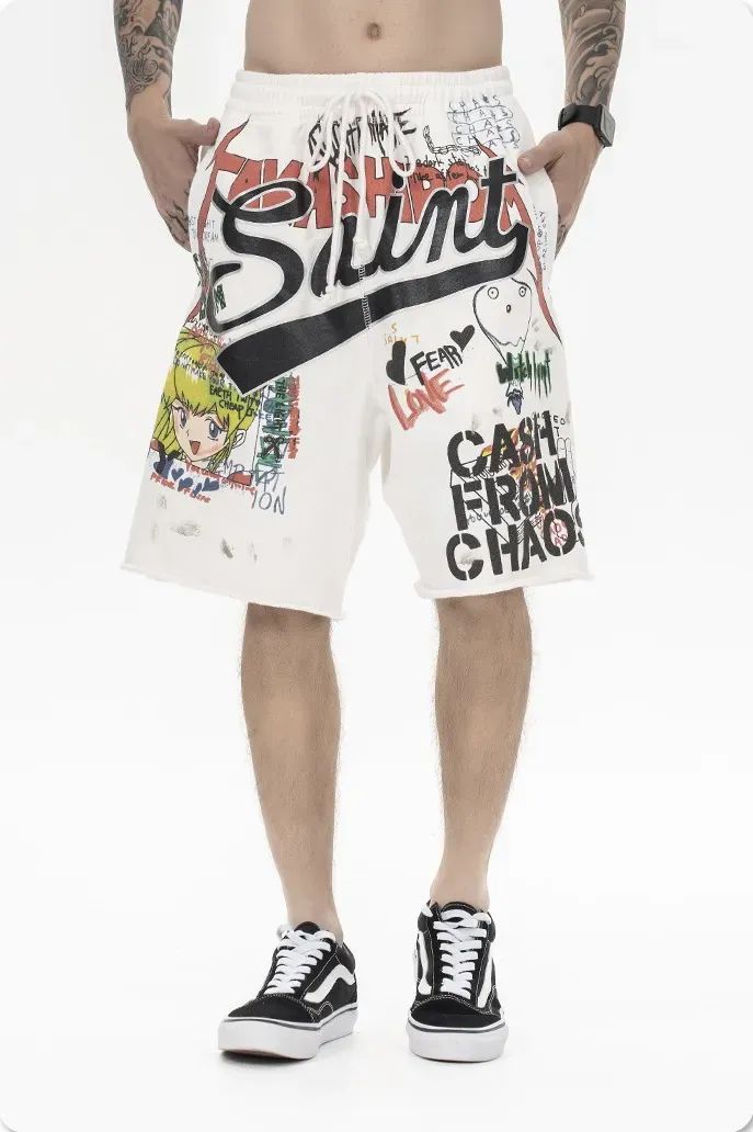 SAINT MICHAELセントマイケル 村上隆 GRAFFスウェット ショート SAINT MICHAELセントマイケル 村上隆 GRAFFスウェット ショート