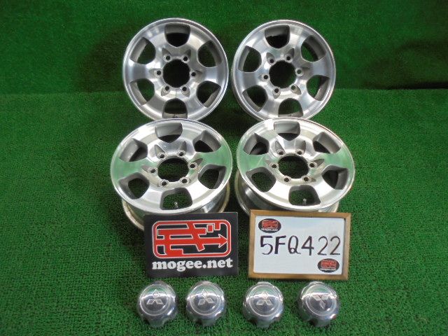 5FQ422 FL 三菱純正 15インチアルミホイール4本セット 15×6JJ 139.7×6H 33 デリカスペースギア