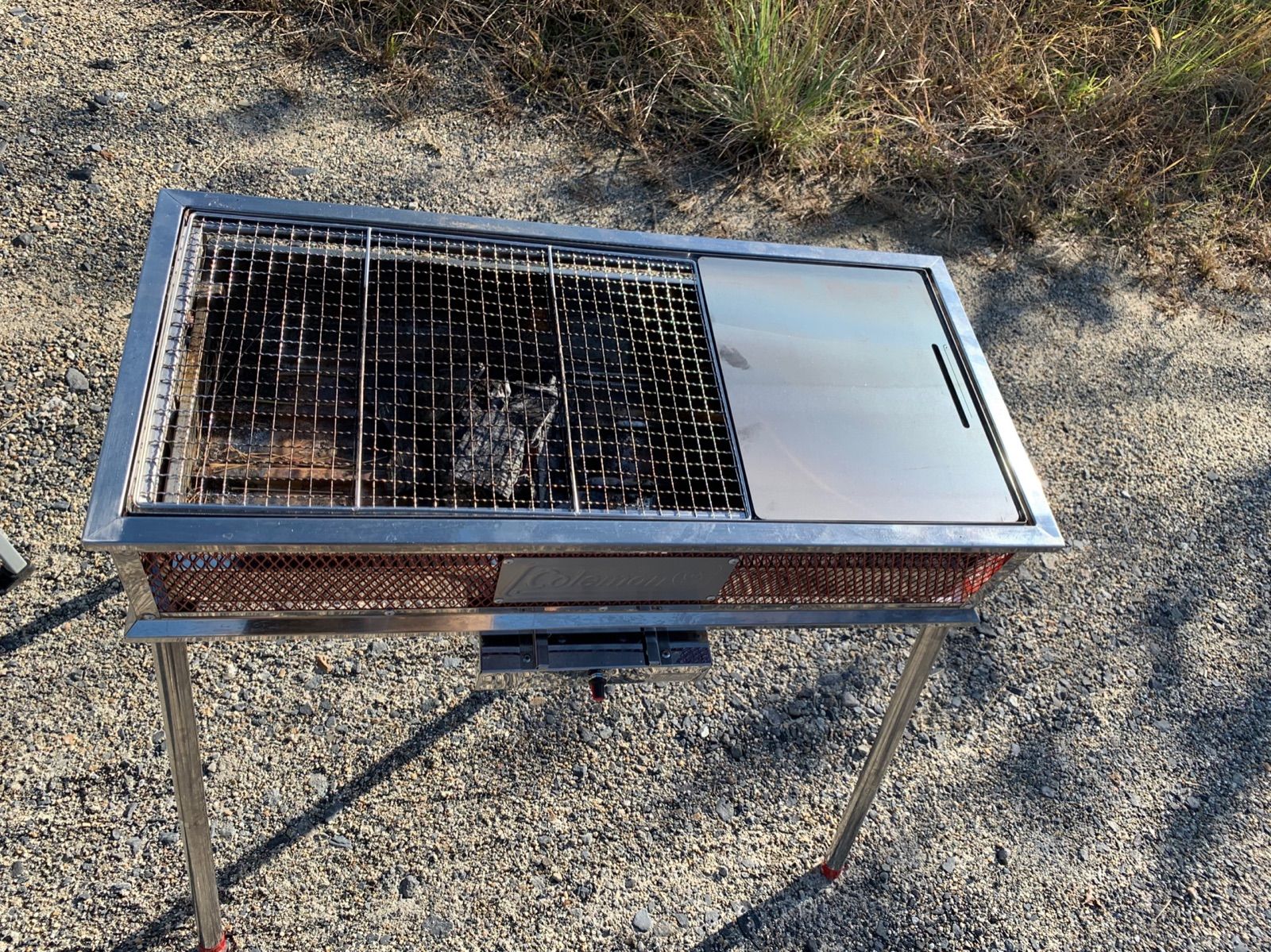 ヘラ2個付 2枚セット コールマン クールスパイダープロ レッド 鉄板 6mm