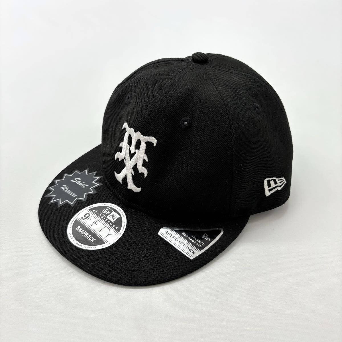 24ss 2025 SAINT Mxxxxxx セントマイケル SAINT MICHAEL x NEWERA ニューエラ RC MX CAP キャップ BLACK ブラック サイズ 710-0080