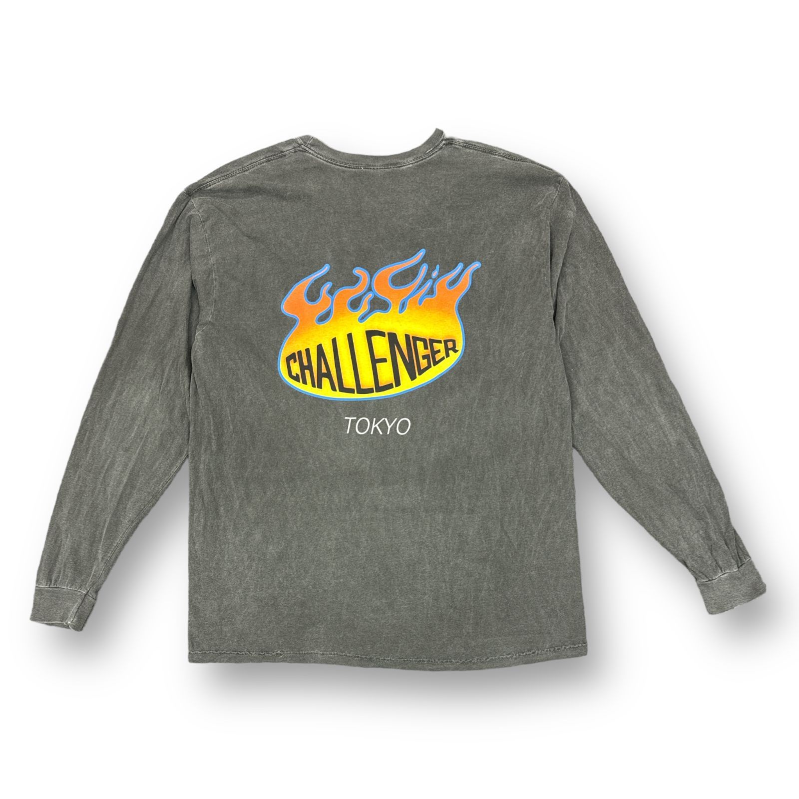 【代官山 蔦屋限定】CHALLENGER FIRE L/S TEE BLK L CHALLENGER / FIRE TEE -Black-