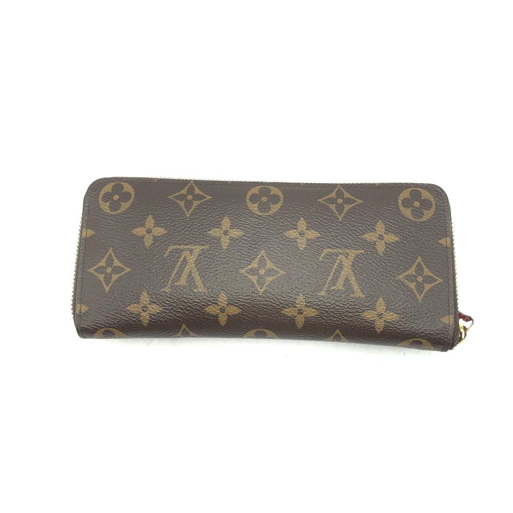 中古】LOUIS VUITTON モノグラム ポルトフォイユクレマンス フューシャ