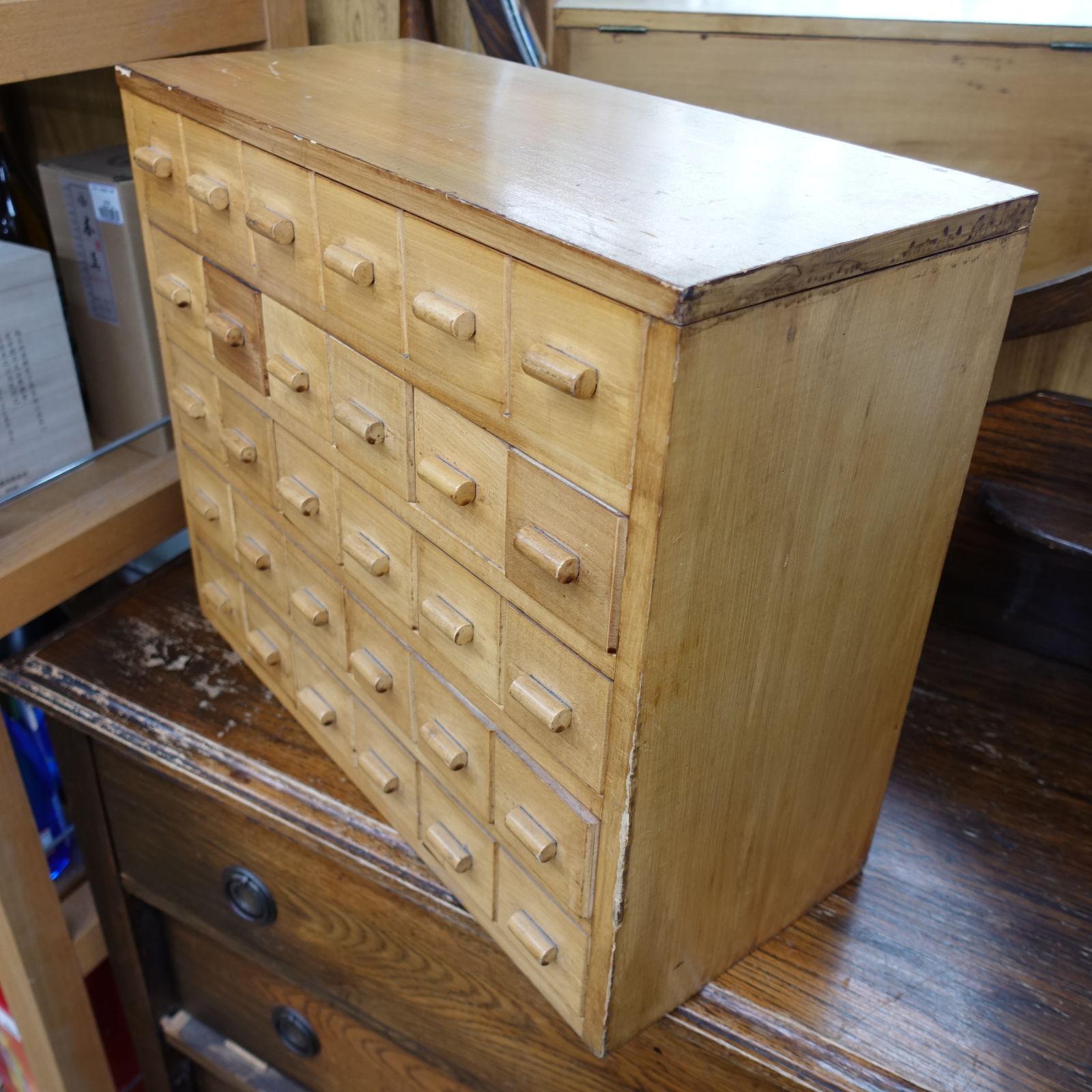 昭和レトロ 薬箱 薬棚 小型収納 アンティーク 小物入れにも