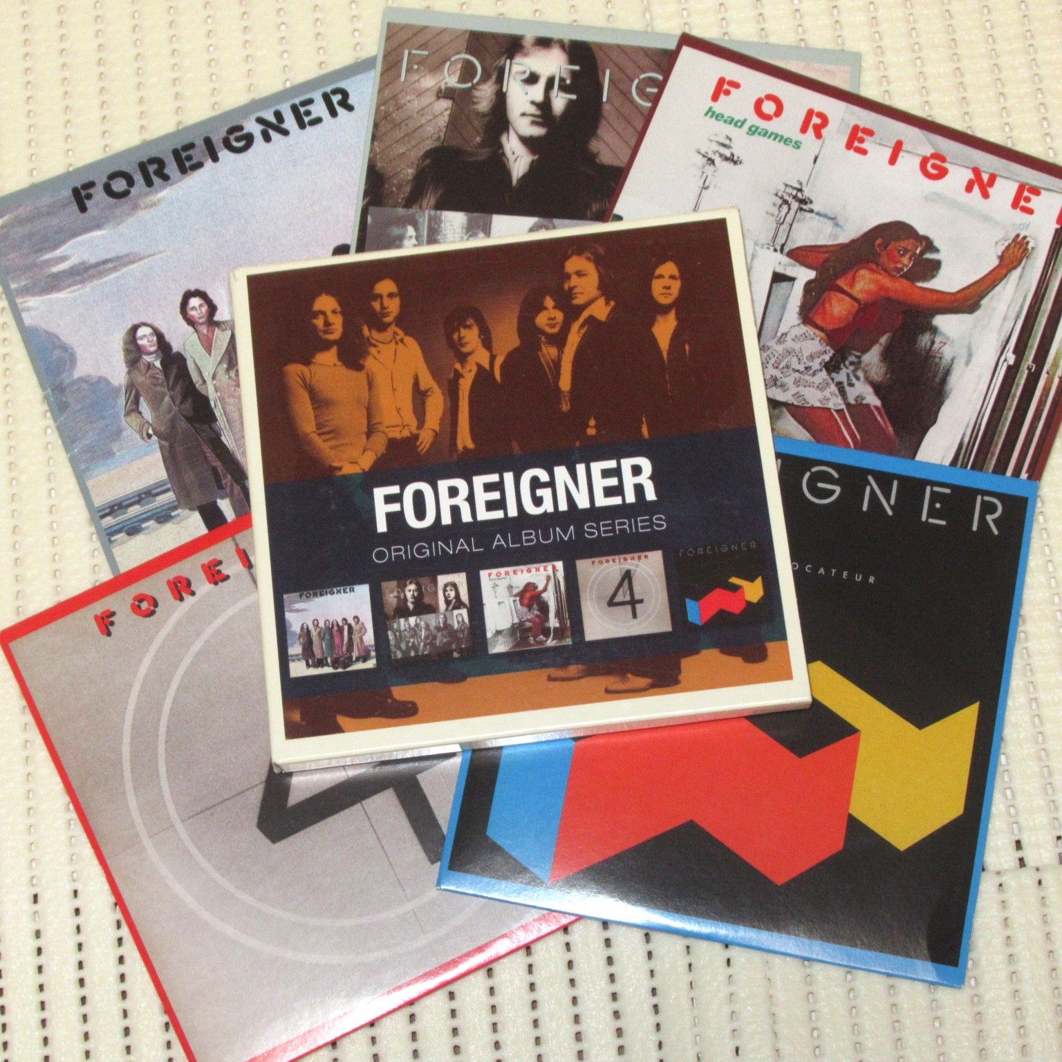 CD 外ケース付 5CD FOREIGNER ORIGINAL ALBUM SERIES