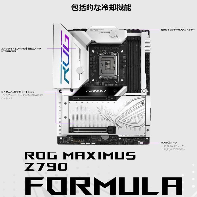 マザーボード ROG MAXIMUS Z790 FORMULA ROG MAXIMUS Z790 FORMULA | ROG Maximus | Gaming motherboards