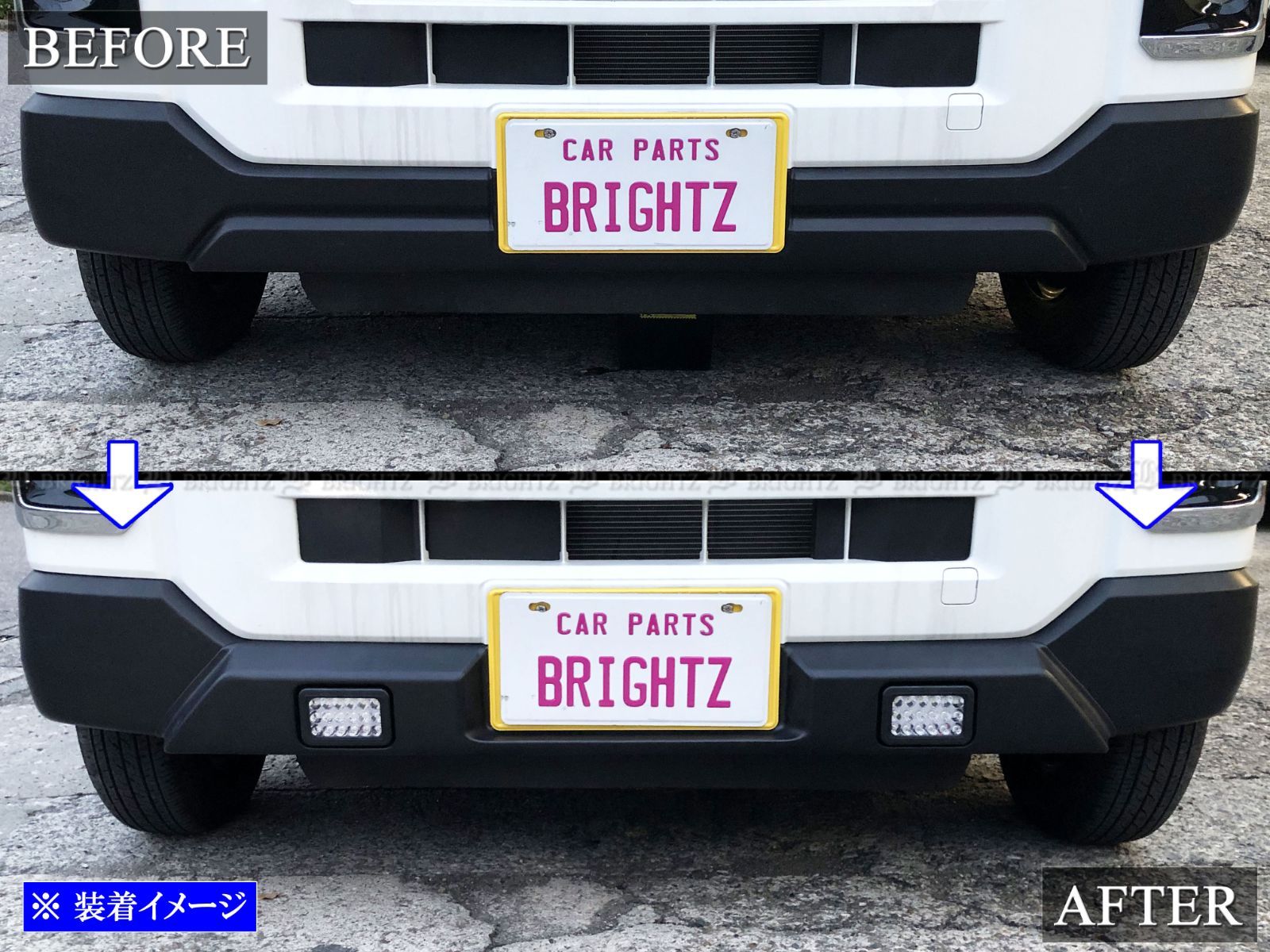 BRIGHTZ ハイゼットカーゴ S700V S710V アシストグリップ 銀 2PC  700V 710V BRIGHTZ ハイゼットカーゴ S700V S710V 超鏡面ステンレスメッキ