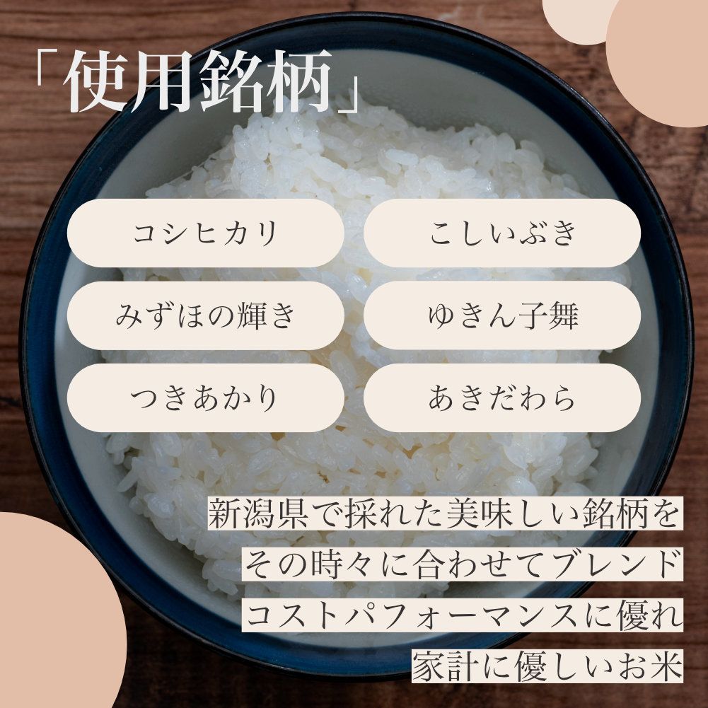 新潟県産 ブレンド米 10kg (5kg×2袋) 産直 国内産 新潟米
