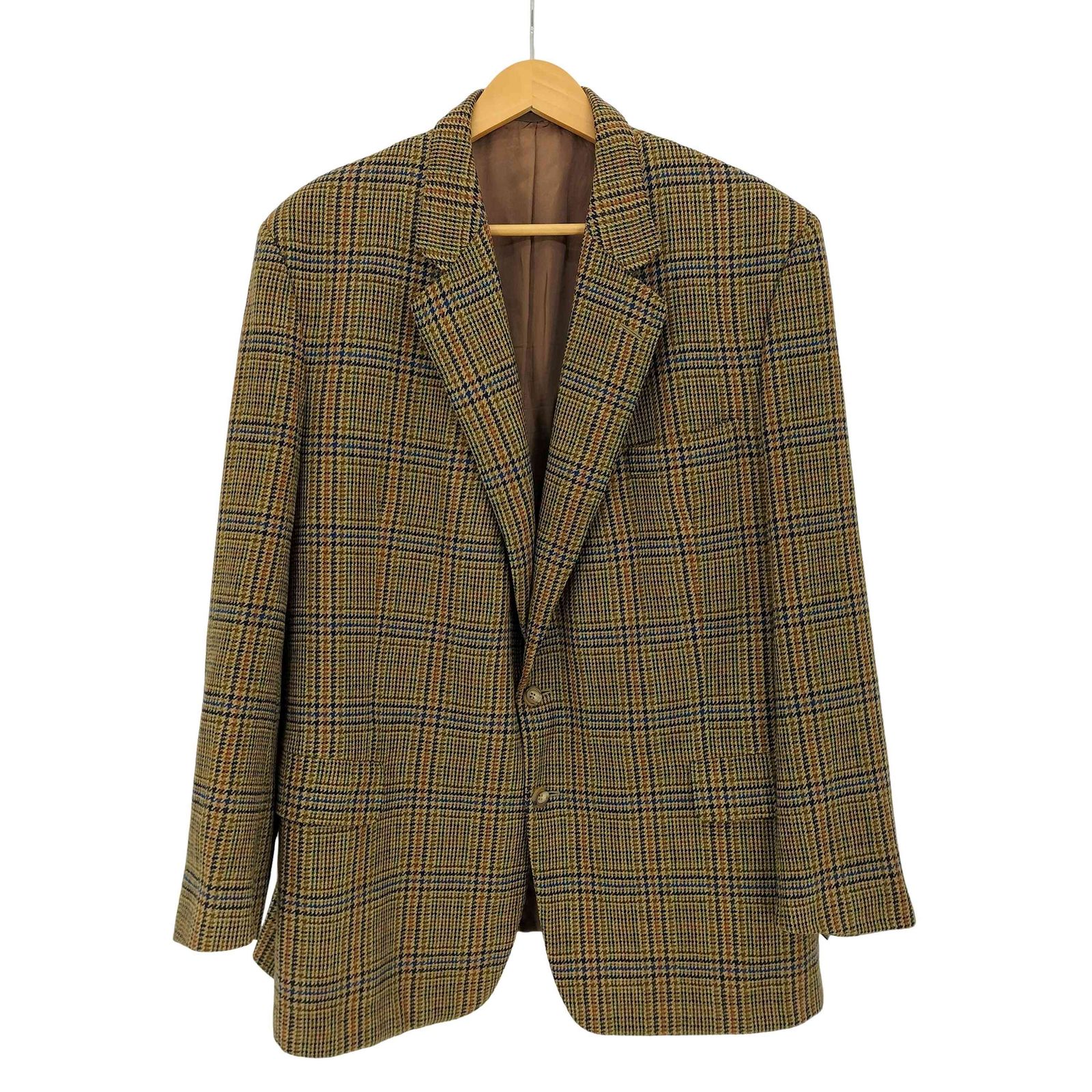 ユーズドフルギ USED古着 {{Paul Dierckx Antwerp}} 英国製 CHESTER BARRIE ガンクラブチェック ウール 2Bテーラードジャケット メンズ 表記無 