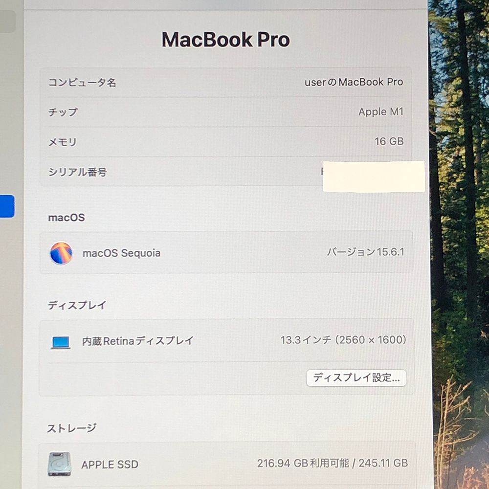 本体のみ Apple MacBook Pro 13インチ M1 2020 M1チップ メモリ16GB SSD256GB A2338 EMC3578|MB-251525 352148